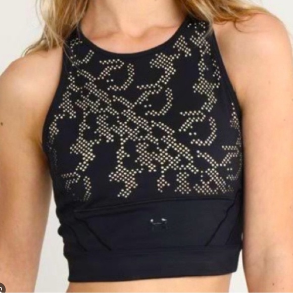 UNDER ARMOUR Misty Copeland Signature Lace Crop Top Size L - Picture 1 of 14